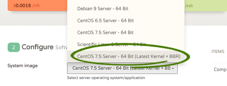在CentOS 7上安装BBR