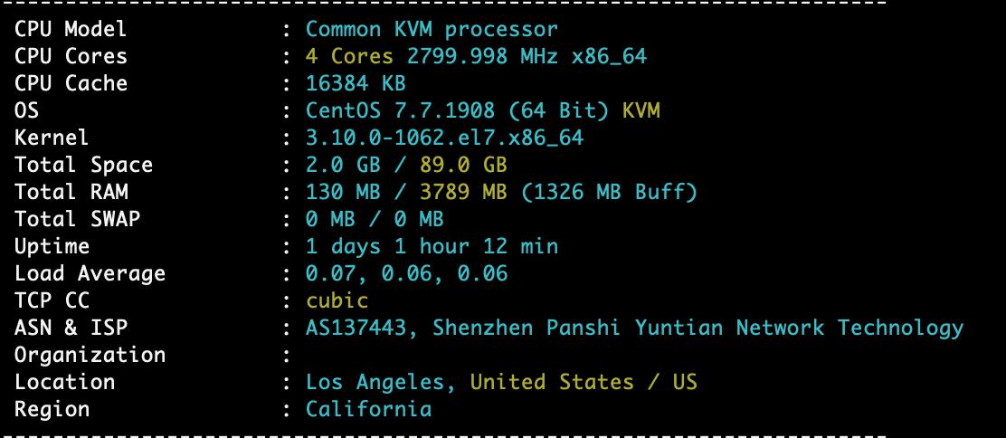 #上新#XXMHOST - 美国洛杉矶安畅CN2 1核 1G内存 15G SSD 100M带宽 1.5T流量 月付57元起 附测试数据 CN2 VPS 第2张
