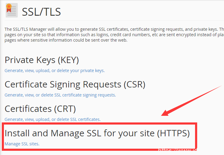 安装管理SSL