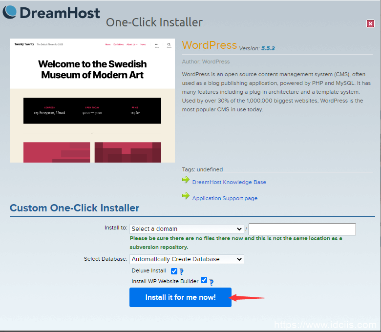 美国主机DreamHost一键安装WordPress教程，轻松搭建WordPress网站