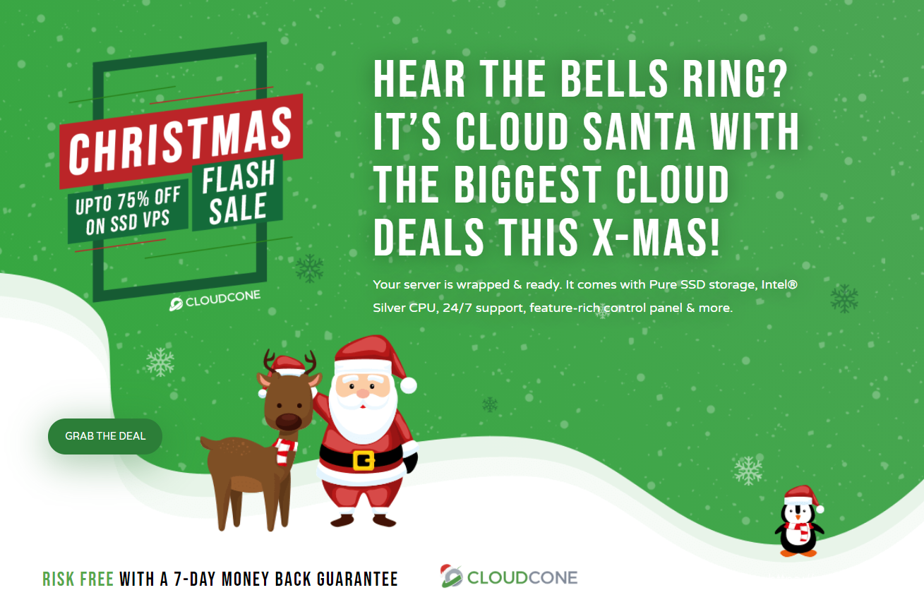 #圣诞#cloudcone：美国VPS低至$15/年，给5T流量/月，1Gbps带宽