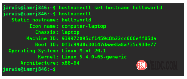 如何在Linux VPS服务器中更改主机名