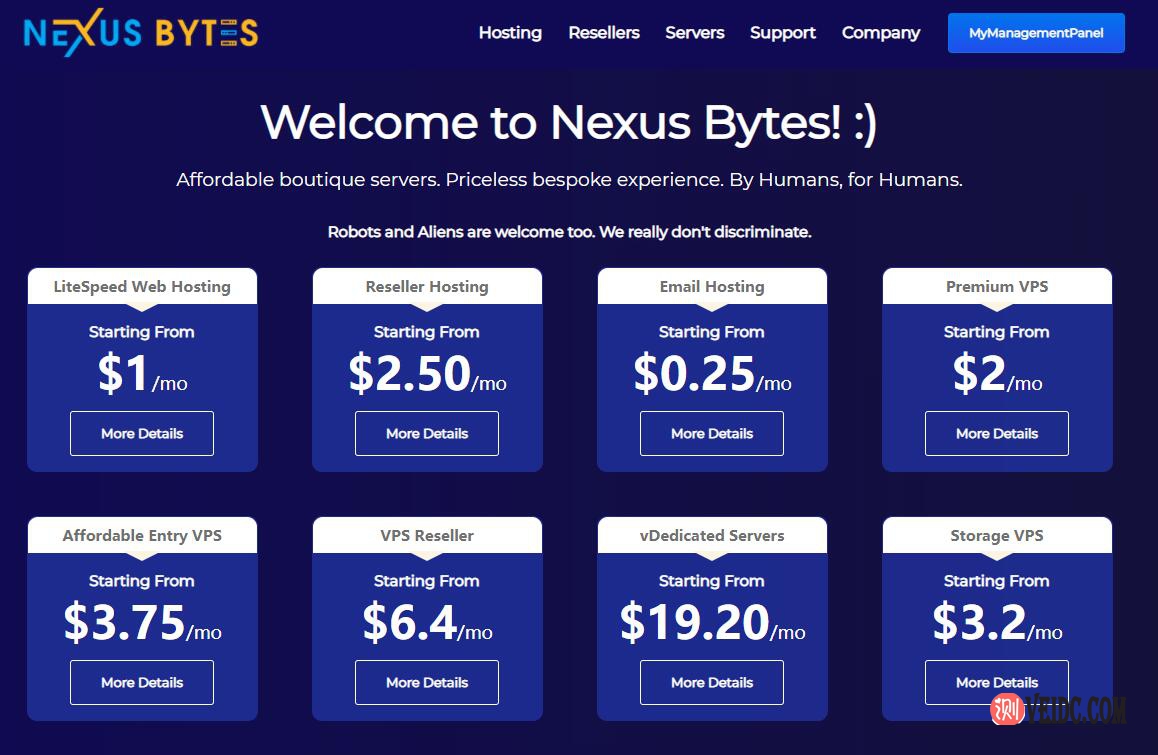 NexusBytes：AMD Ryzen VPS每月$2起，500G起步的大硬盘VPS每月$3.2起，美国/日本/新加坡/德国/英国/荷兰