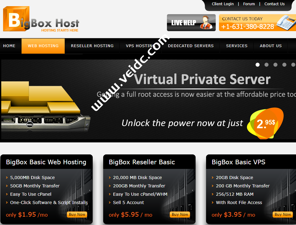 BigBoxHost：美国便宜服务器，双 Xeon L5420/16GB/2TB硬盘/1Gbps端口月流量10TB，月付$50