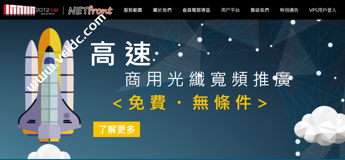 NETfront：香港vps，解锁港区奈菲等，1核/2GB内存/128GB硬盘/10Mbps-160Mbps端口，34元/月起
