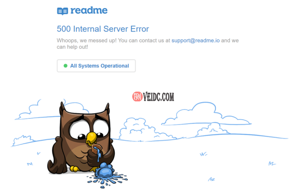 readme网站500内部服务器错误