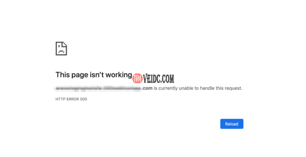 Google Chrome浏览器提示内部服务器错误