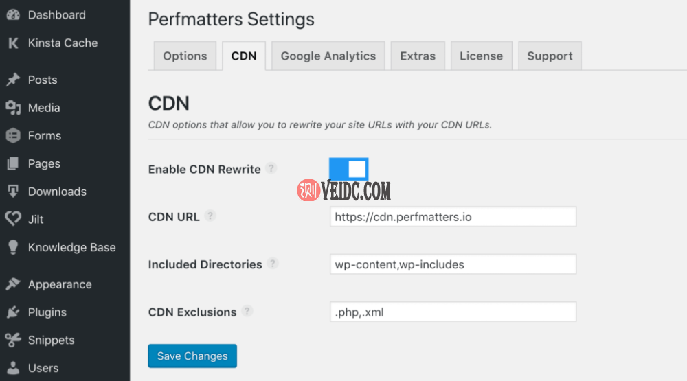 使用Perfmatters在WordPress中启用CDN