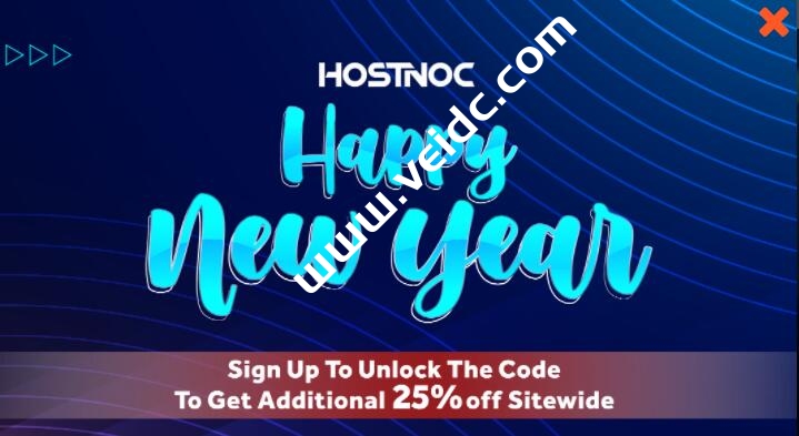HOSTNOC：国外便宜服务器七五折优惠，月付14.69美元起，可选洛杉矶、蒙特利尔和法国巴黎