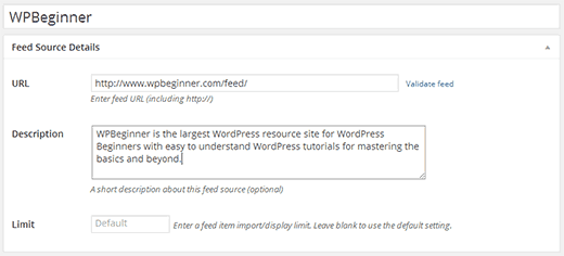 如何使用WP RSS Aggregator获取WordPress网站Feed-1