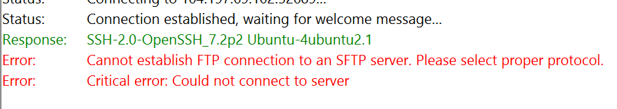使用SFTP而不是FTP