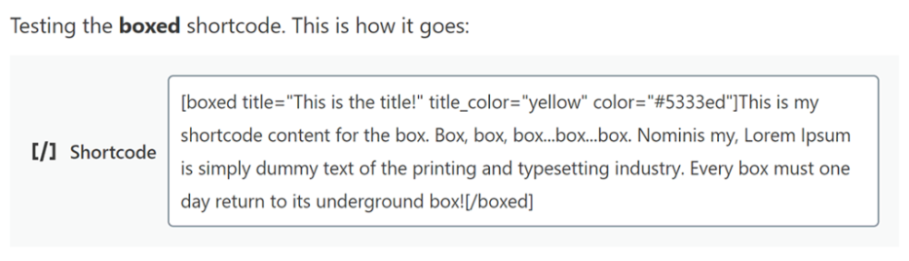 添加boxed短代码以及标题、title_color和颜色属性。