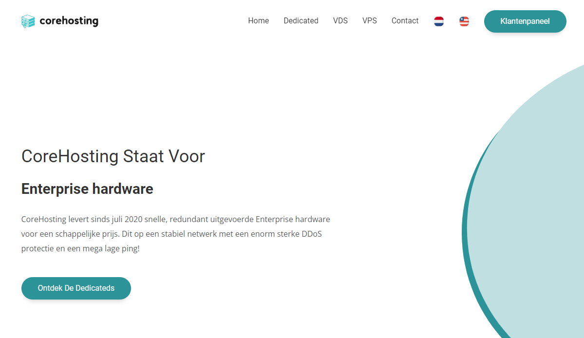 Corehosting：荷兰便宜VPS，OpenVZ VPS，1核1G/10Gbps@1TB，半年€6