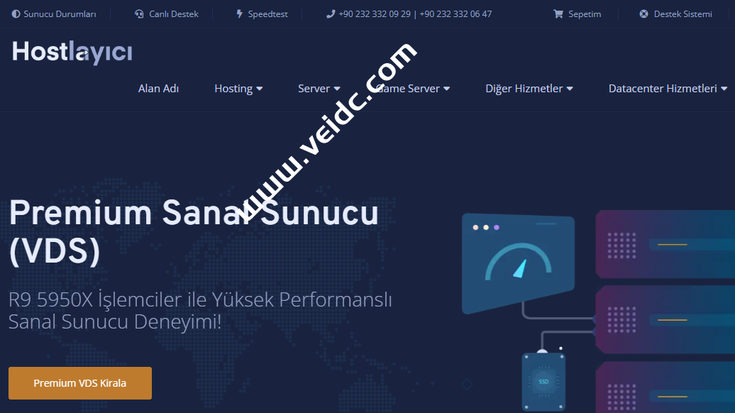 Hostlayici：土耳其VPS，原生IP，1Gbps不限流量，月付9.5元起