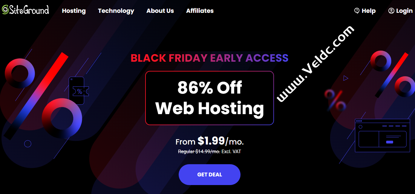 SiteGround：黑色星期五大促，外贸虚拟主机月付低至1.99美元起