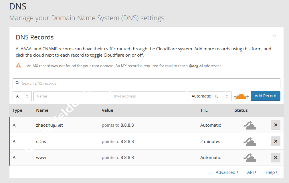 如何利用CloudFlare设置Dynamic DNS(DDNS)获取动态IP教程