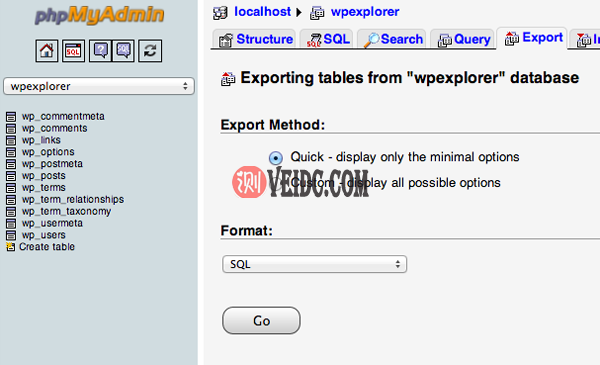 Database-Export