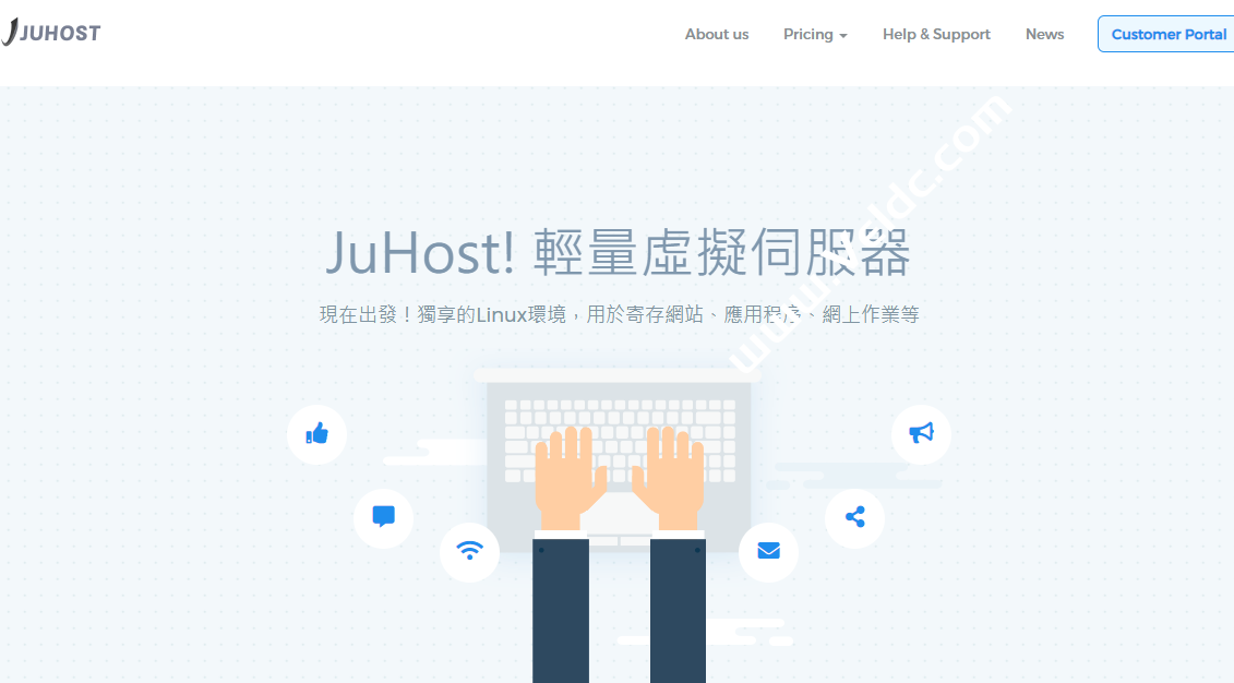 JuHost：香港VPS限时六折优惠，1核1G 20GB SSD，100Mbps@1TB，月付$2.99起