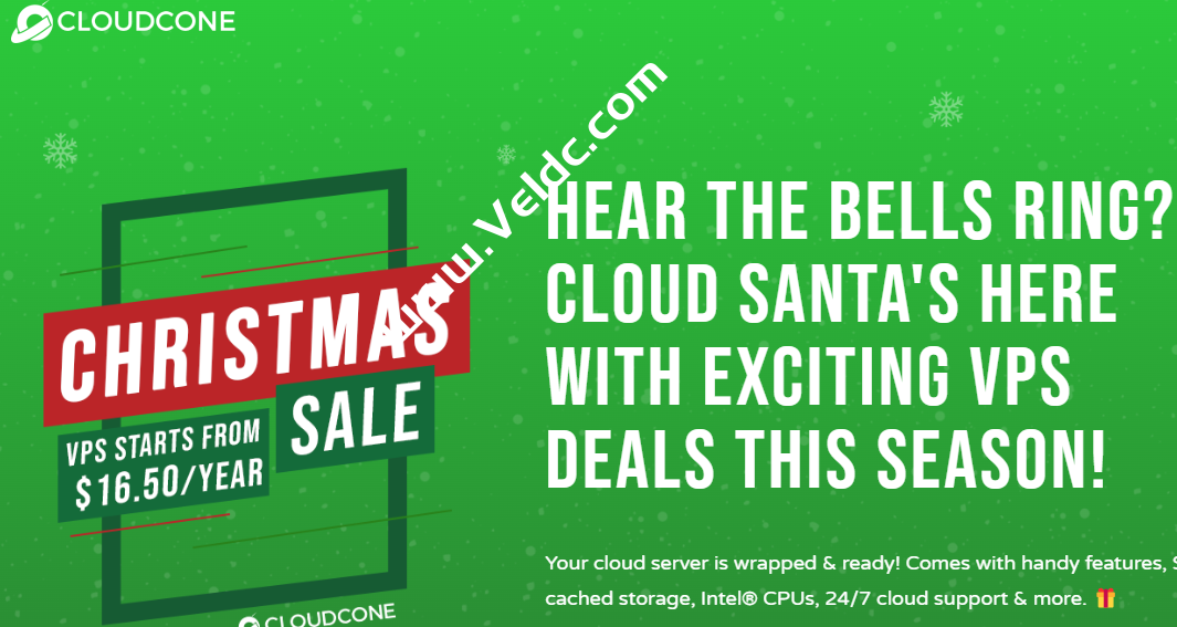 CloudCone：#圣诞节促销#美国洛杉矶MC机房VPS，2核1G内存50GB SSD，1Gbps@3TB，年付$16.5起
