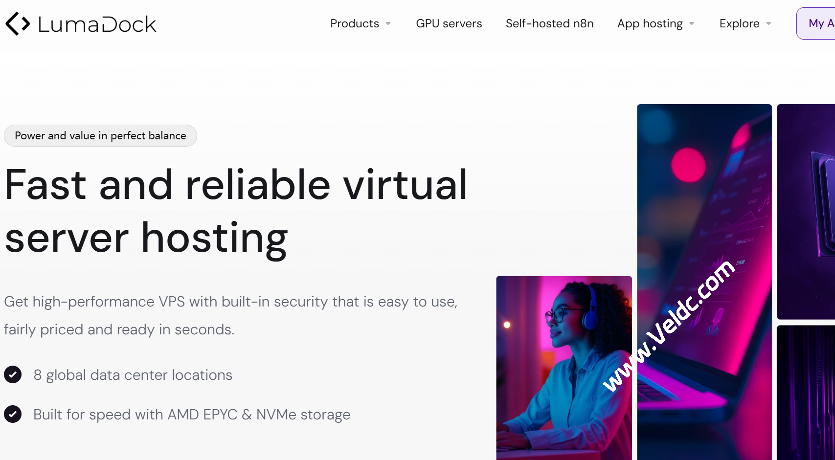 Lumadock:高性能VPS,2核4GB/40GB NVMe,1Gbps@不限流量,月付$3.99起,可选美/英/德/法/荷兰等10机房-国外主机测评
