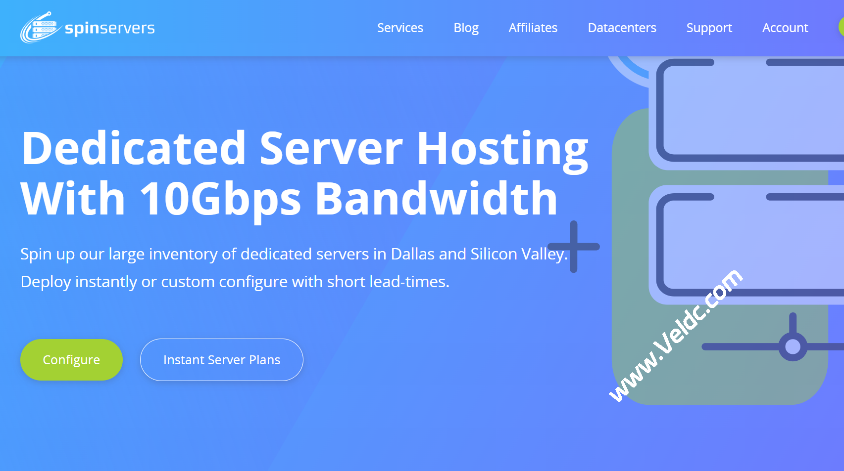 SpinServers：达拉斯机房上线一批新款服务器，覆盖低中高端配置/10Gbps大带宽，月付$70起-国外主机测评
