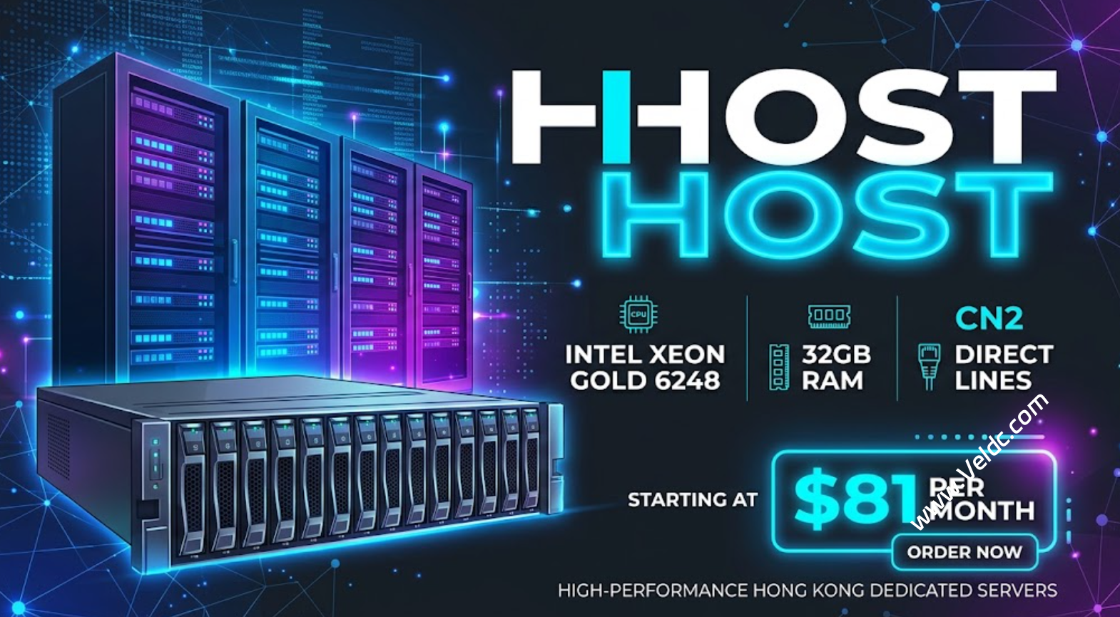 hhost:香港独立服务器增加中国优化线路,50MbpsCN2/CUG/CMI三网直连,月付$81起-国外主机测评