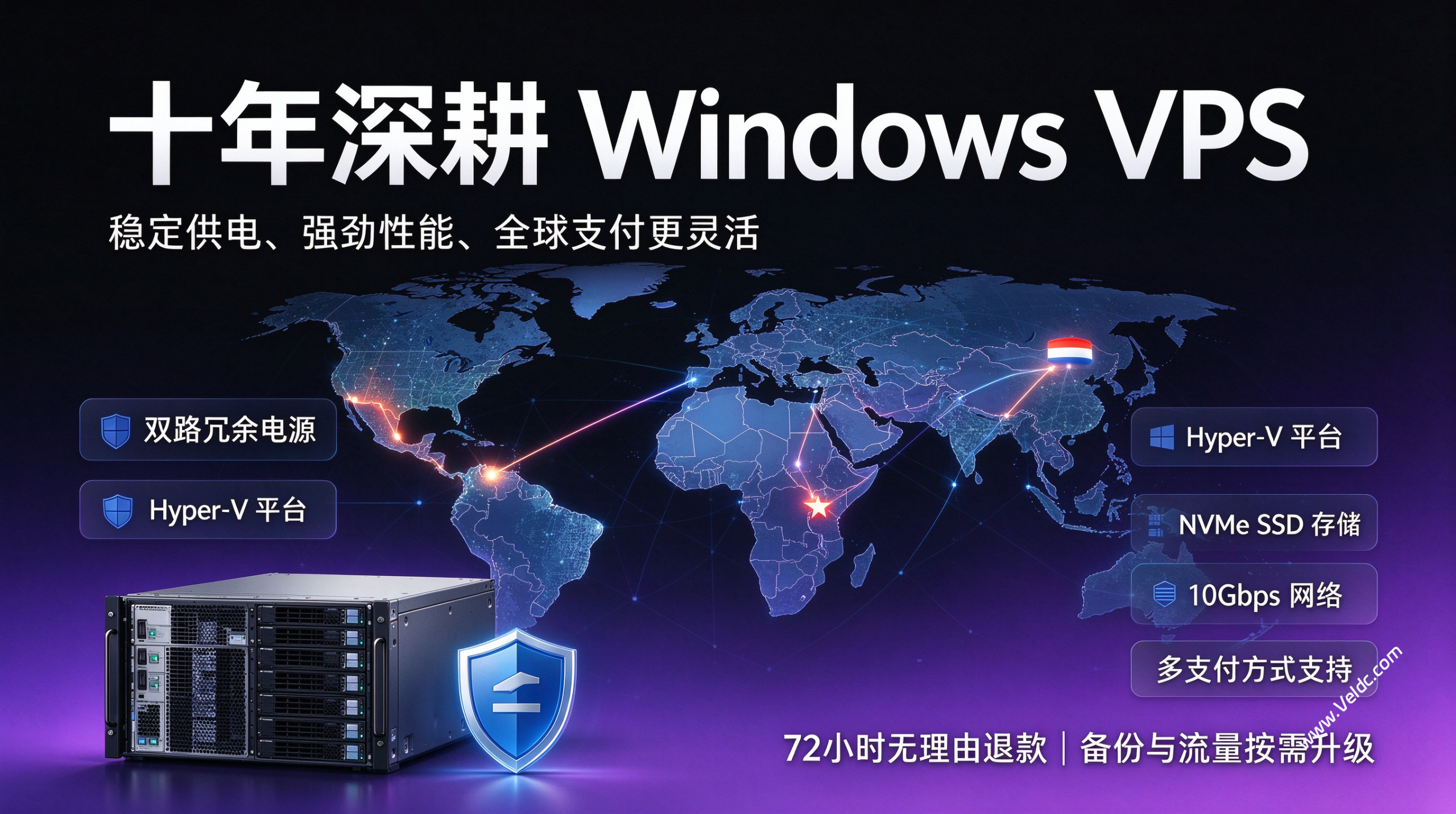VPSDime：专注Windows VPS商家，可选美国/荷兰机房，2核6GB/50GB NVMe，10Gbps@4TB，月付$15起-国外主机测评